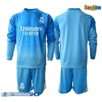Maglie da calcio Real Madrid Portiere Prima Maglia Bambino 2025-26 Manica Lunga + Pantaloni corti)